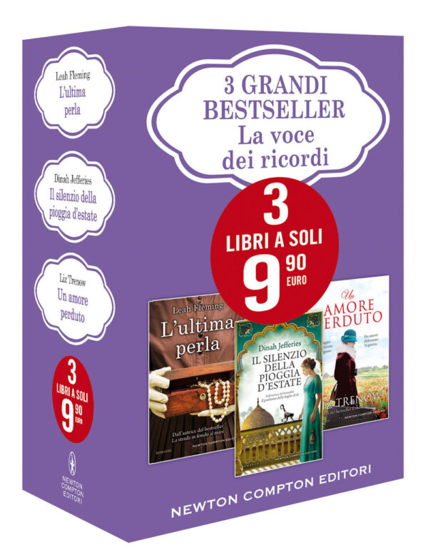 Libro 3 grandi bestseller. La voce dei ricordi: L'ultima perla-Un amore perduto-Il silenzio della pioggia d'estate di Leah Fleming; Liz Trenow; Dinah Jefferies - ean 9788822742629 - Newton Compton Editori