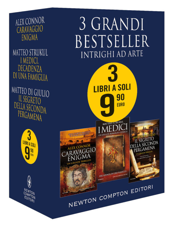 Libro 3 grandi bestseller. Intrighi ad arte: Caravaggio enigma-I Medici. Decadenza di una famiglia-Il segreto della seconda pergamena di Alex Connor; Matteo Strukul; Matteo Di Giulio - ean 9788822742636 - Newton Compton Editori