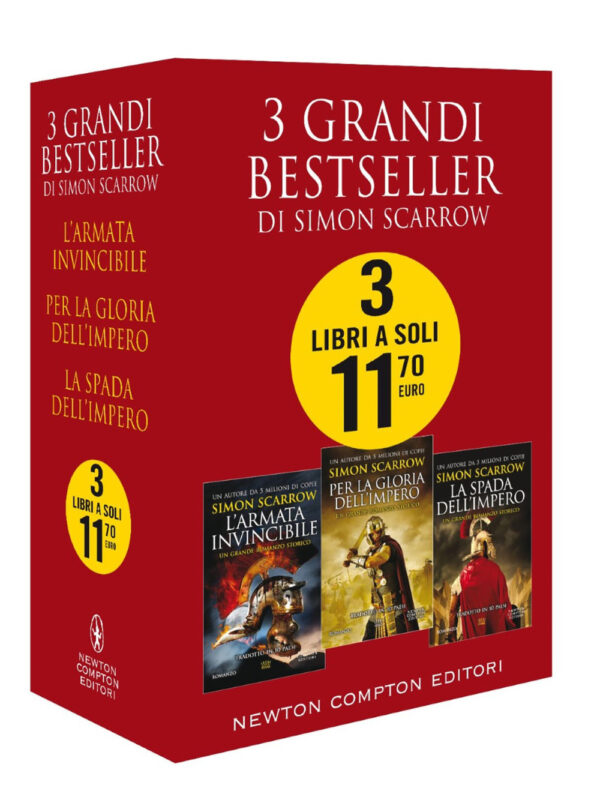 Libro 3 grandi bestseller di Simon Scarrow: L'armata invincibile-Per la gloria dell'impero-La spada dell'impero di Simon Scarrow - ean 9788822752468 - Newton Compton Editori
