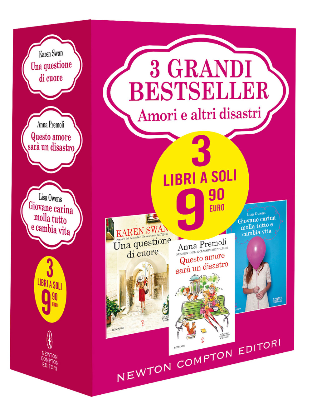 Libro 3 grandi bestseller. Amori e altri disastri: Una questione di cuore-Questo amore sarà un disastro-Giovane carina molla tutto e cambia vita di Karen Swan; Anna Premoli; Lisa Owens - ean 9788822754059 - Newton Compton Editori