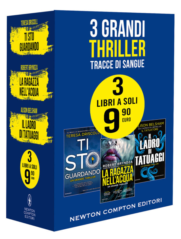 Libro 3 grandi thriller. Tracce di sangue: Ti sto guardando-La ragazza nell'acqua-Il ladro di tatuaggi di Alison Belsham; Robert Bryndza; Teresa Driscoll - ean 9788822754066 - Newton Compton Editori