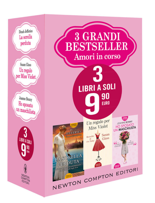 Libro 3 grandi bestseller. Amori in corso: La sorella perduta-Un regalo per miss Violet-Ho sposato un maschilista di Joanne Bonny; Gloss Susan; Dinah Jefferies - ean 9788822755865 - Newton Compton Editori