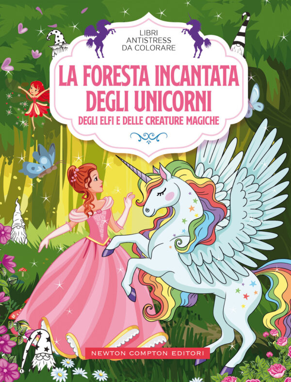 Libro foresta incantata degli unicorni