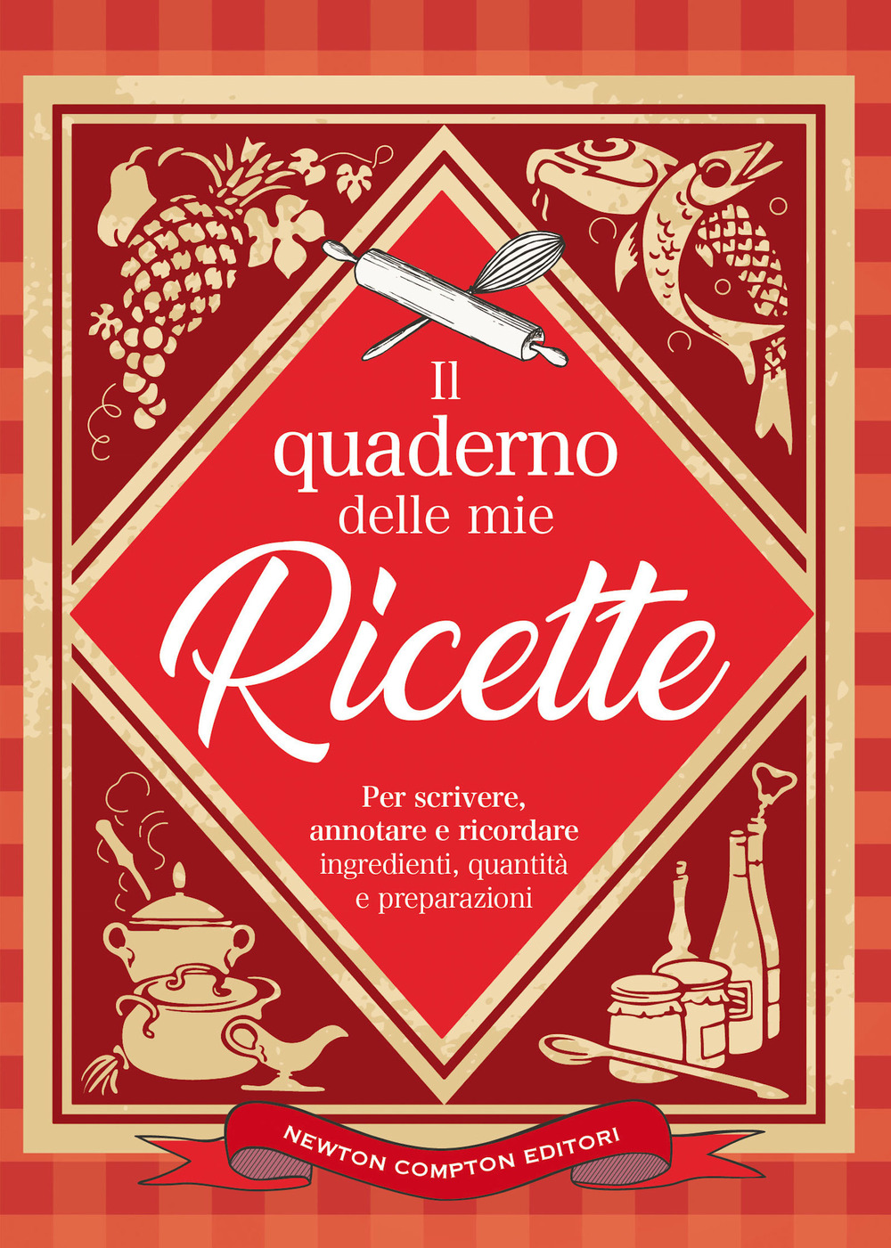 Libro quaderno delle mie ricette di  - ean 9788822760227 - Newton Compton Editori