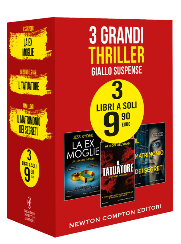 Libro 3 grandi thriller. Giallo suspense: La ex moglie-Il tatuatore-Il matrimonio dei segreti di Jess Ryder; Alison Belsham; Samantha Downing - ean 9788822760890 - Newton Compton Editori