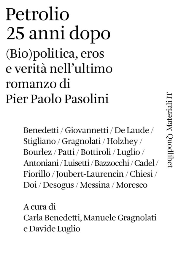 Libro Petrolio 25 anni dopo. (Bio)politica
