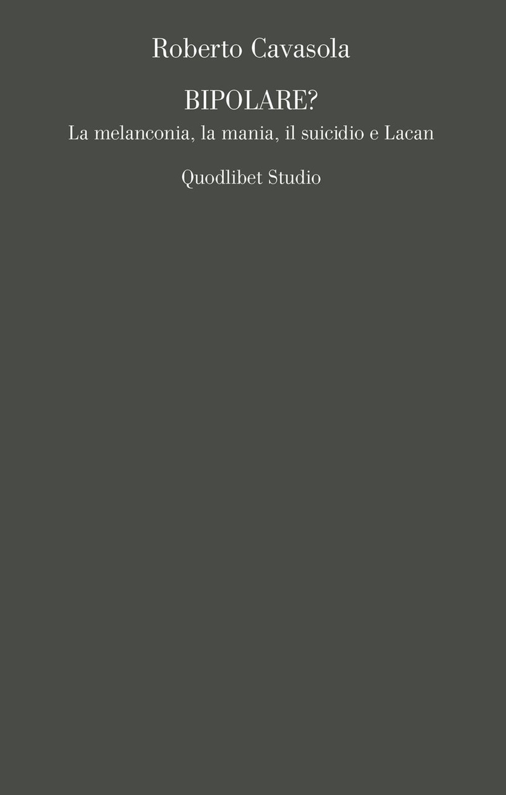 Libro Bipolare? La melanconia