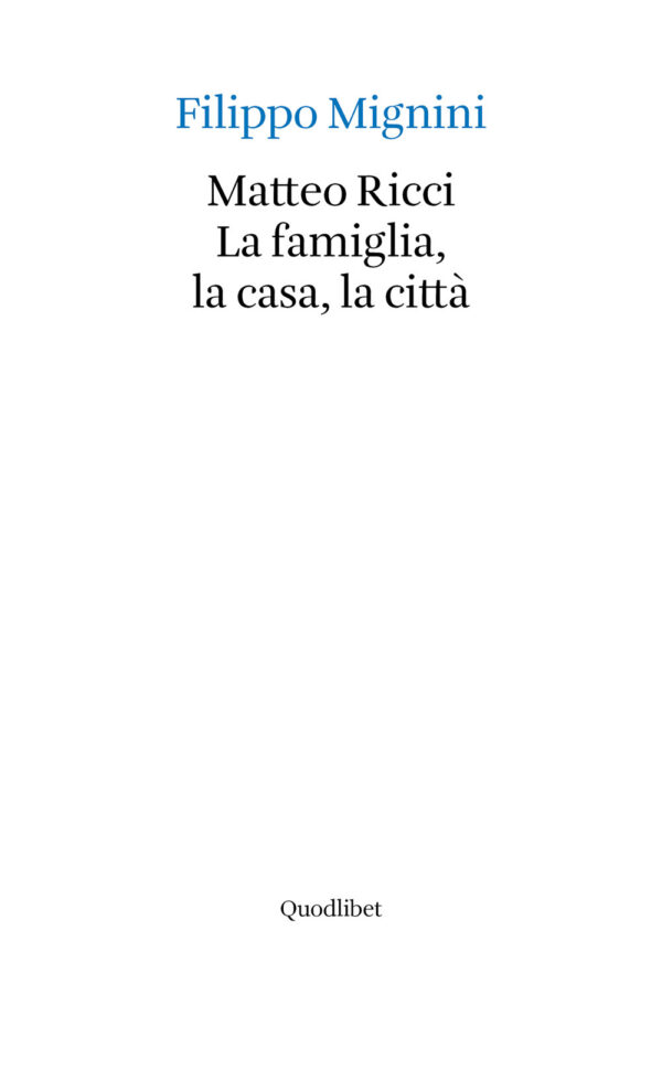Libro Matteo Ricci. La famiglia