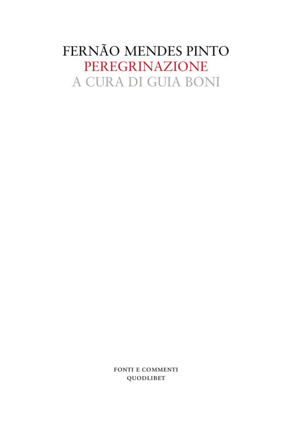 Libro Peregrinazione di Fernão Mendes Pinto - ean 9788822906748 - Quodlibet