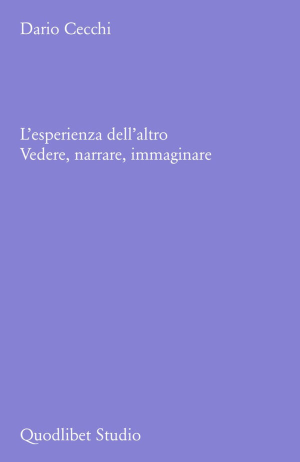 Libro esperienza dell'altro. Vedere
