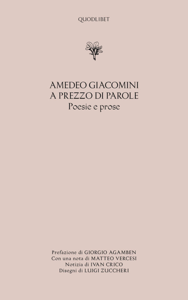 Libro A prezzo di parole di Amedeo Giacomini - ean 9788822921505 - Quodlibet