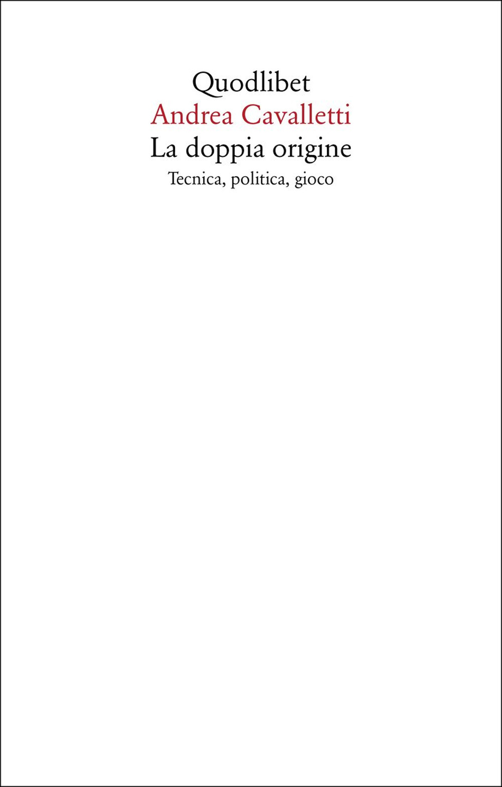 Libro doppia origine. Tecnica