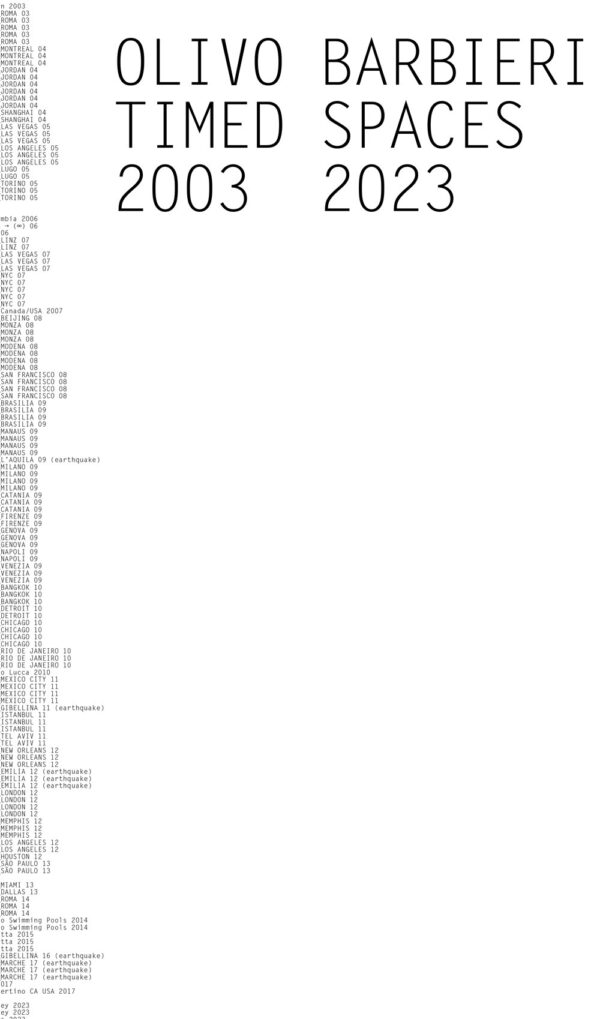 Libro Olivo Barbieri. Timed spaces. 2003-2023. Ediz. italiana e inglese di  - ean 9788822922533 - Quodlibet