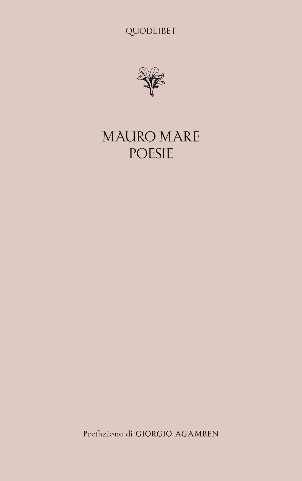 Libro Poesie di Mauro Marè - ean 9788822923233 - Quodlibet