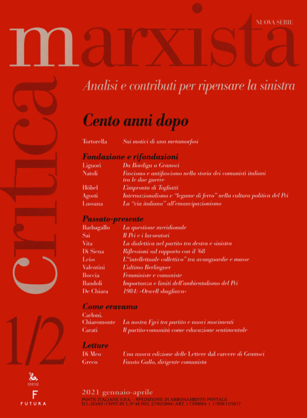 Libro Critica marxista di  - ean 9788823023147 - Futura Editrice