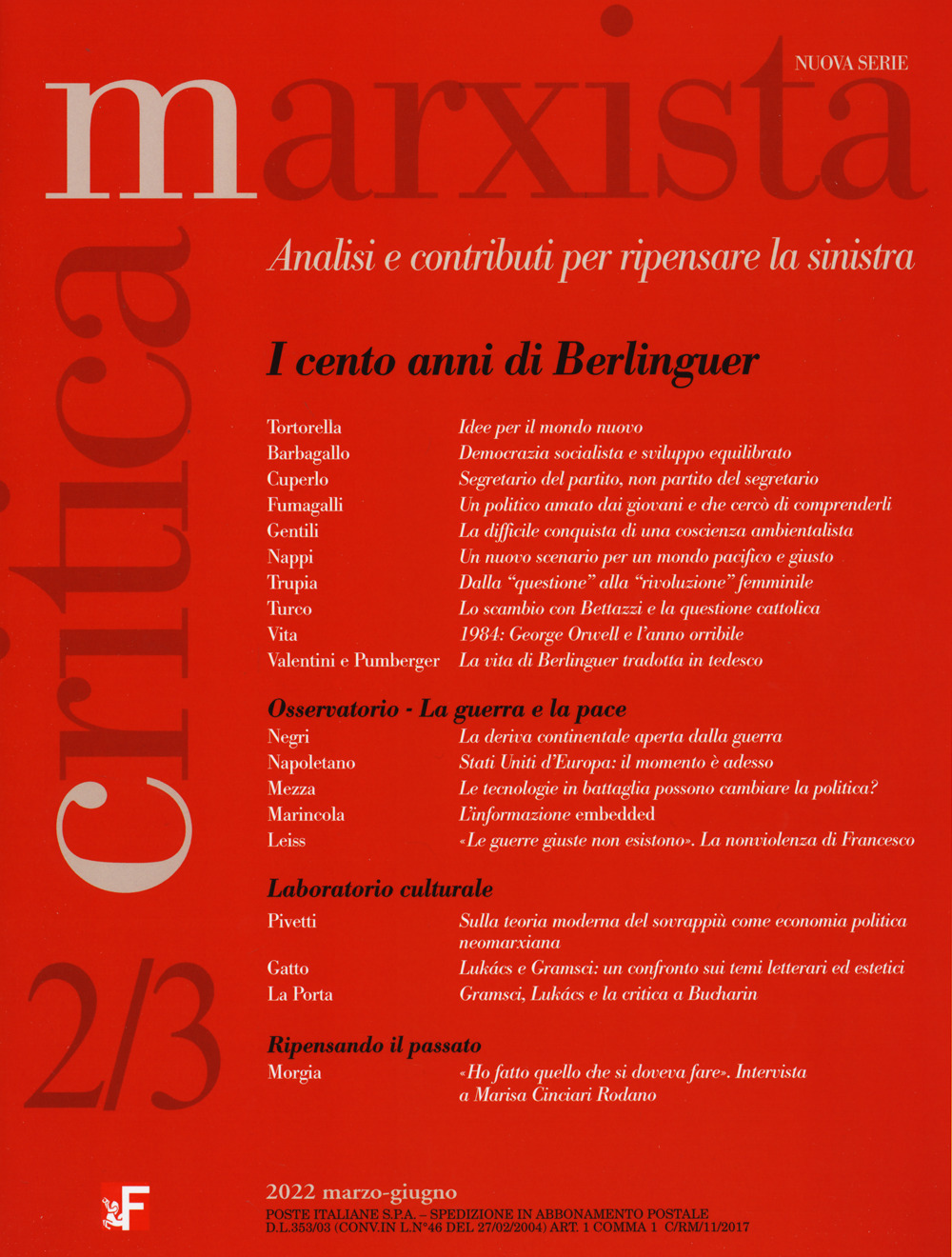 Libro Critica marxista di - ean 9788823024137 - Futura Editrice