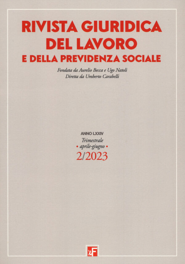 Libro Rivista giuridica del lavoro e della previdenza sociale di  - ean 9788823025004 - Futura Editrice