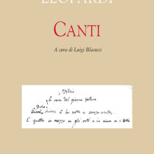 Libro Canti di Giacomo Leopardi - ean 9788823533042 - Guanda
