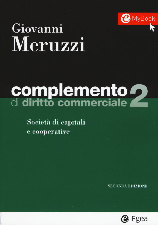Libro Complemento di diritto commerciale di Giovanni Meruzzi - ean 9788823822856 - EGEA