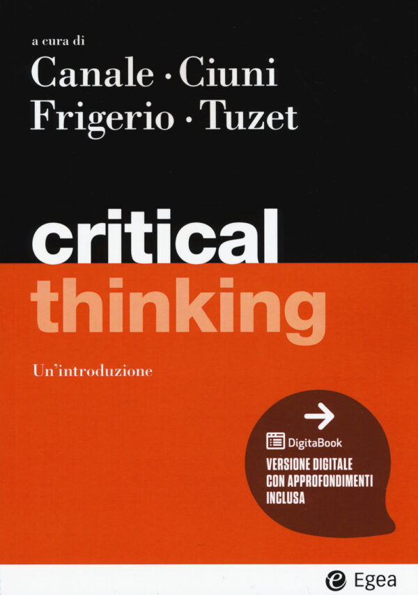 Libro Critical thinking di  - ean 9788823823259 - EGEA