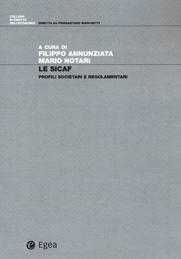 Libro SICAF. Profili societari e regolamentari di  - ean 9788823847217 - EGEA