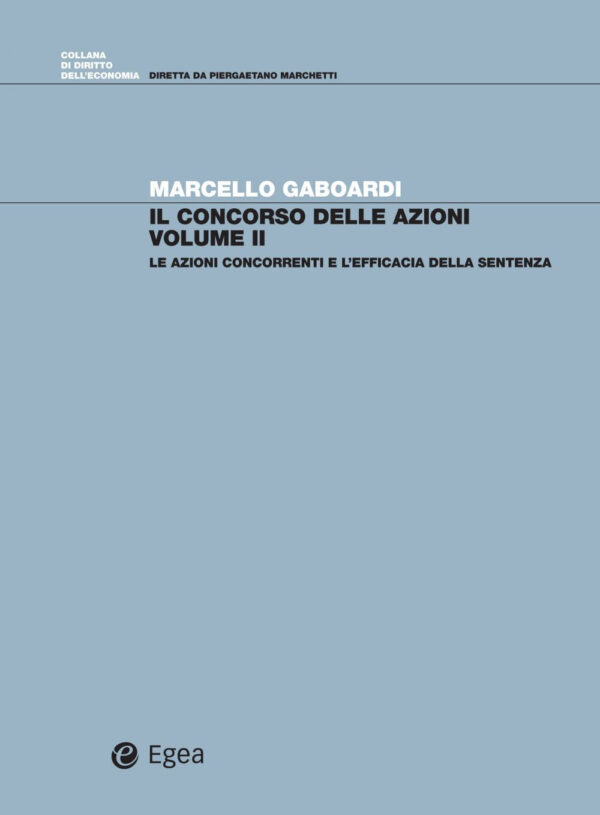 Libro concorso di azioni di Marcello Gaboardi - ean 9788823847798 - EGEA