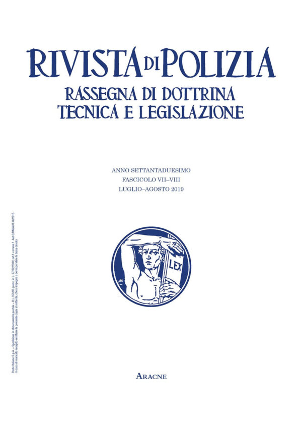 Libro Rivista di polizia. Rassegna di dottrina tecnica e legislazione di  - ean 9788825534450 - Aracne