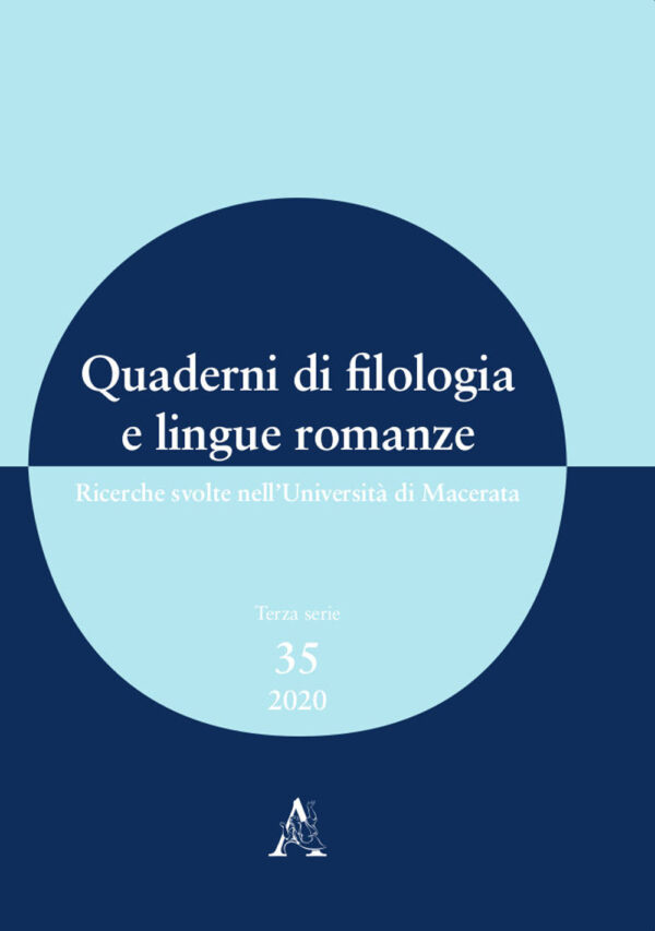 Libro Quaderni di filologia e lingue romanze. Ricerche svolte nell'Università di Macerata (2020) di  - ean 9788825537352 - Aracne
