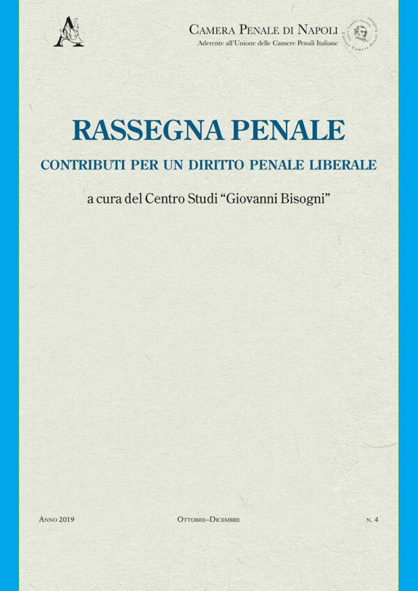 Libro Rassegna penale. Contributi per un diritto penale liberale di  - ean 9788825539455 - Aracne