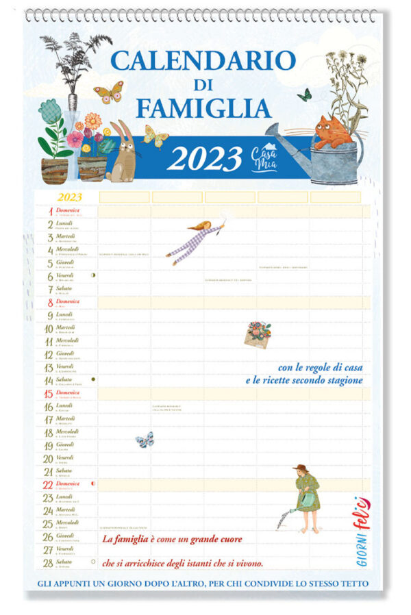Libro Casa mia. Calendario di famiglia 2023 di Valentina Grazzi - ean 9788826206530 - Edizioni del Baldo