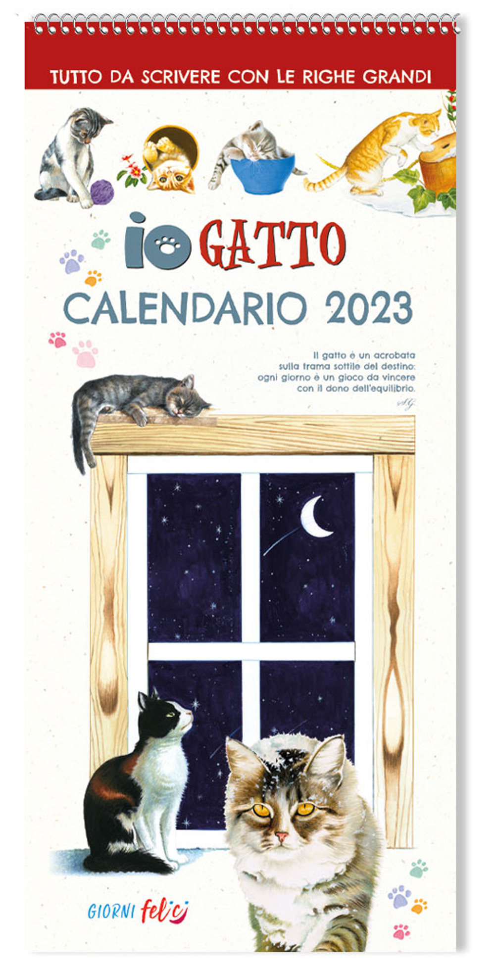 Libro Io gatto. Calendario grande 2023 di - ean 9788826206554 - Edizioni del Baldo