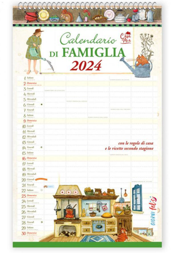 Libro Calendario 2024. Casa Mia calendario di famiglia di  - ean 9788826207438 - Edizioni del Baldo
