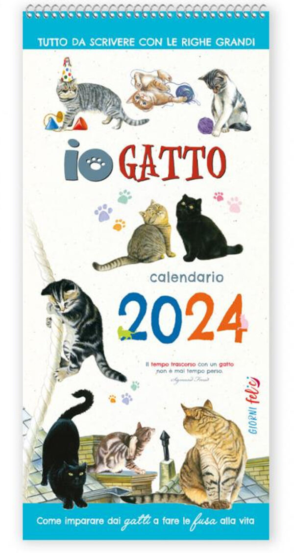 Libro Calendario 2024 Io Gatto da scrivere di  - ean 9788826207452 - Edizioni del Baldo