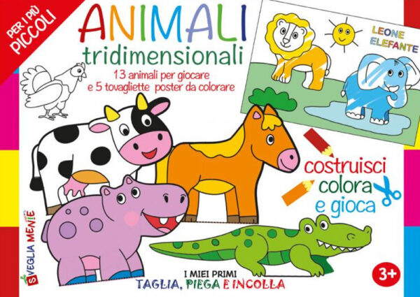 Libro Macchine tridimensionali. 12 macchine per giocare e 5 tovagliette-poster da colorare di Irene Mazza - ean 9788826207872 - Edizioni del Baldo