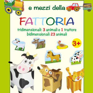 Libro Animali e mezzi della fattoria tridimensionali: 3 animali e 1 trattore