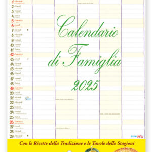 Libro Con le ricette della tradizione e le tavole delle stagioni. Calendario di famiglia 2025 di  - ean 9788826208176 - Edizioni del Baldo