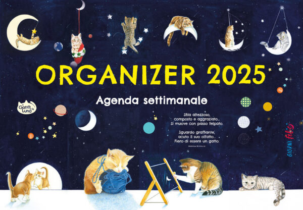 Libro Agenda settimanale Il gatto e la luna. Organizer 2025 di  - ean 9788826208411 - Edizioni del Baldo