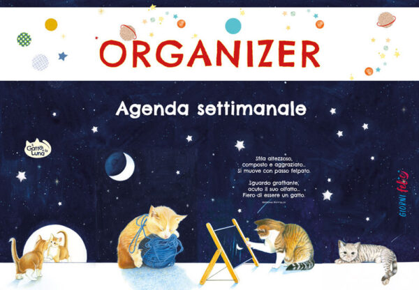 Libro Agenda settimanale Il gatto e la luna. Organizer di  - ean 9788826208428 - Edizioni del Baldo
