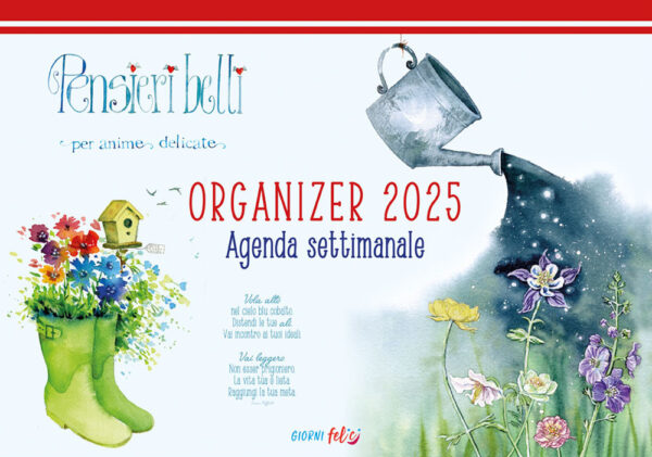 Libro Agenda settimanale Pensieri belli per anime delicate. Organizer 2025 di  - ean 9788826208435 - Edizioni del Baldo