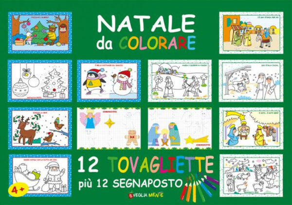 Libro Natale da colorare. Tovagliette. Con 12 segnaposto di  - ean 9788826208848 - Edizioni del Baldo