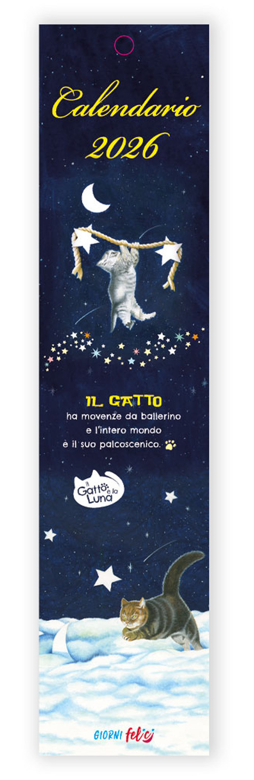 Libro gatto e la luna. Calendarietto 2026 di  - ean 9788826209142 - Edizioni del Baldo