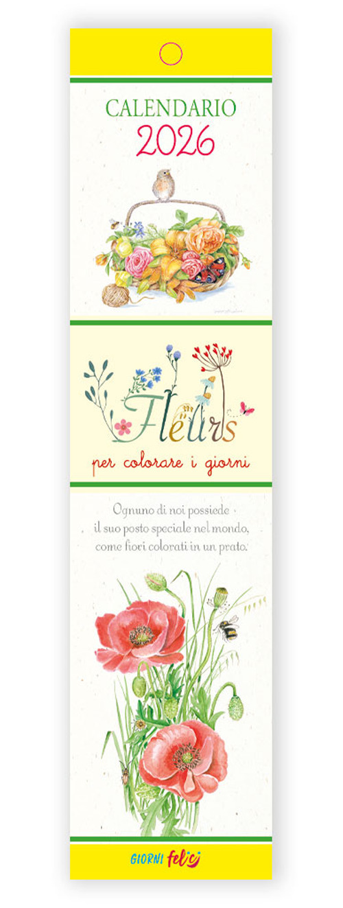Libro Fleurs per colorare i giorni. Calendarietto 2026 di  - ean 9788826209166 - Edizioni del Baldo