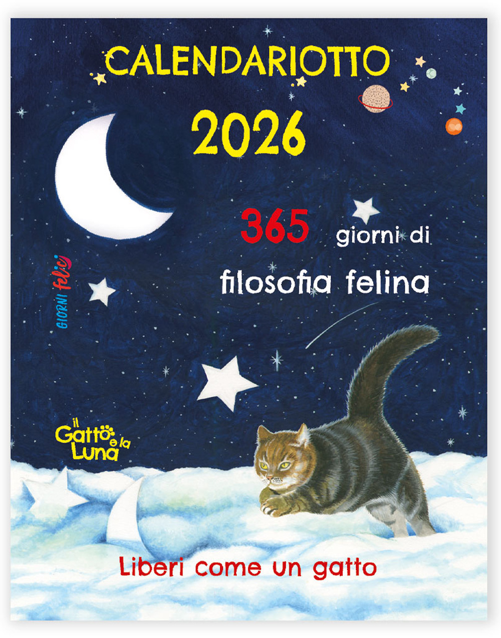 Libro gatto e la luna. Calendariotto 2026 di  - ean 9788826209319 - Edizioni del Baldo