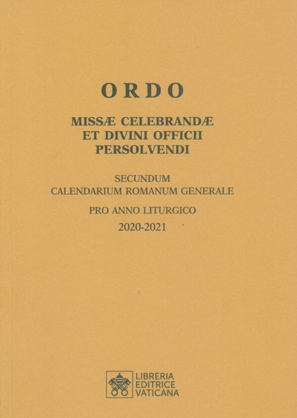 Libro Ordo missae celebrandae et divini officii persolvendi. Secundum calendarium romanum generale pro anno liturgico 2020-2021 di  - ean 9788826604176 - Libreria Editrice Vaticana
