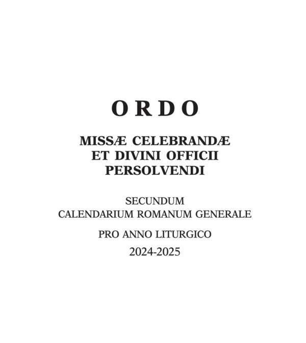Libro Ordo missae celebrandae et divini officii persolvendi. Secundum calendarium romanum generale pro anno liturgico 2024 -2025 di  - ean 9788826608624 - Libreria Editrice Vaticana