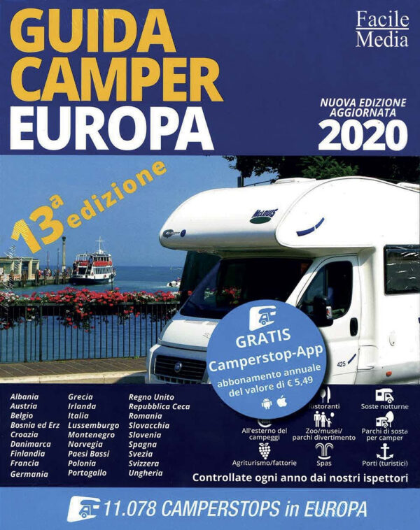 Libro Guida camper Europa 2020 di  - ean 9788827601235 - Il Castello