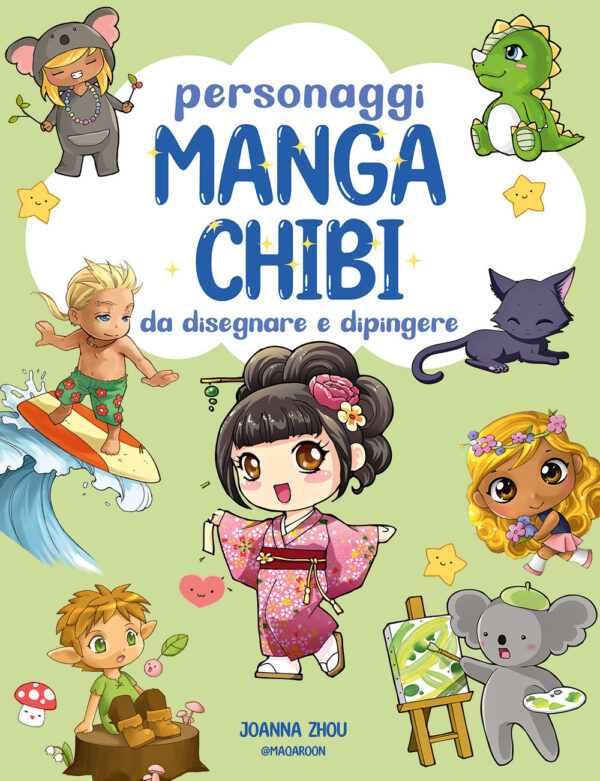 Libro Personaggi manga chibi da disegnare e dipingere di Joanna Zhou - ean 9788827604229 - Il Castello