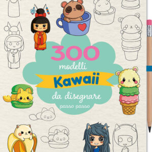 Libro 300 modelli kawaii da disegnare passo passo di Lise Herzog - ean 9788827605707 - Il Castello