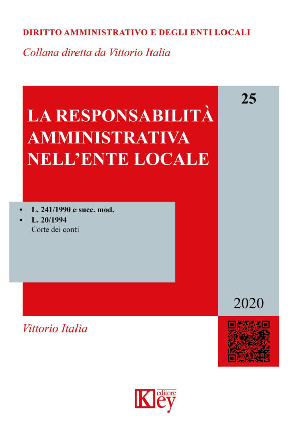 Libro responsabilità amministrativa nell'Ente locale di Vittorio Italia - ean 9788827905548 - Key Editore